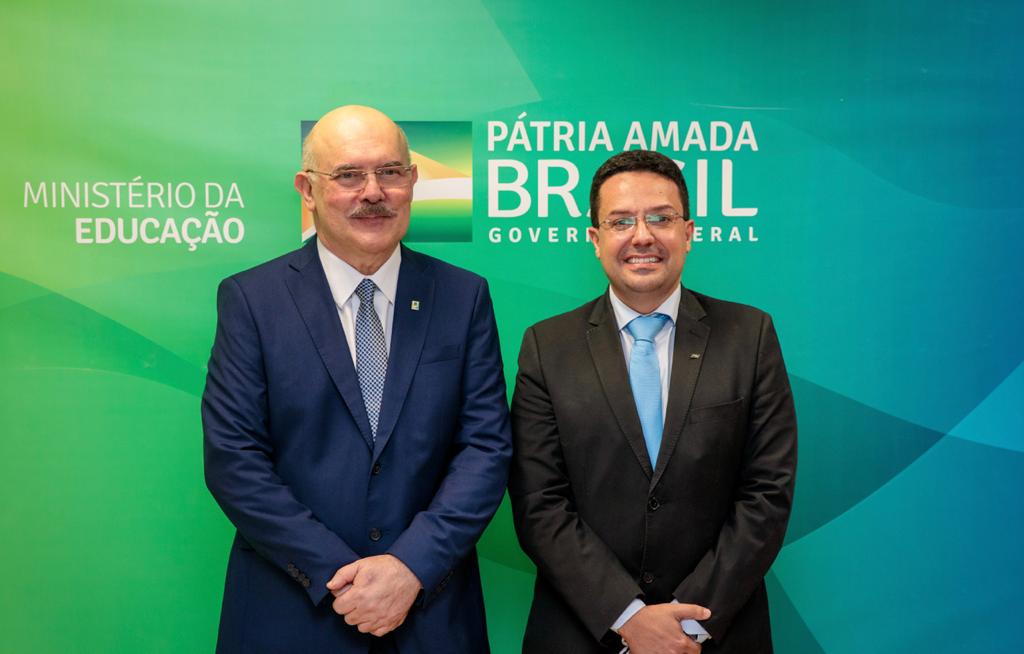 Milton Ribeiro (Ministro da Educação) e Marcelo Ponte (Presidente do FNDE)