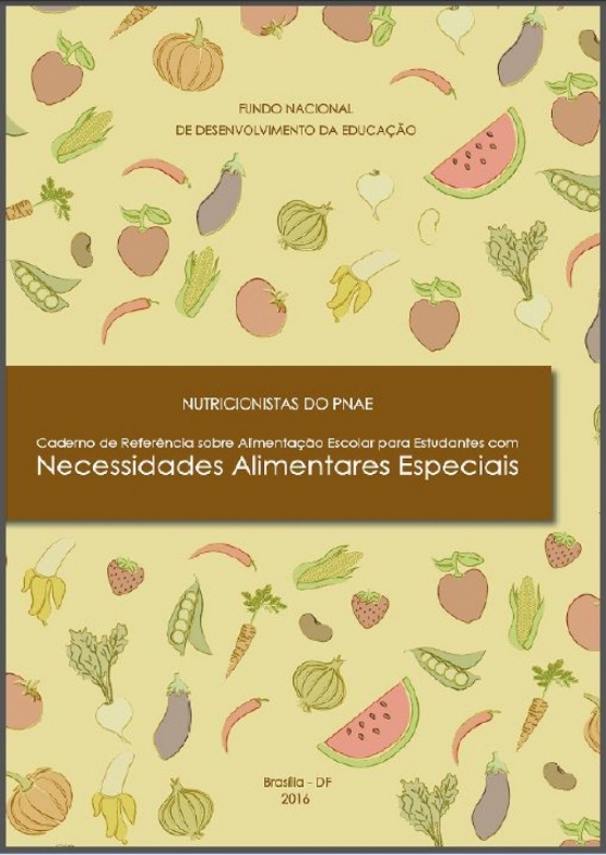Folhetos Caderno de Referência para Estudantes com Necessidades Alimentares Especiais