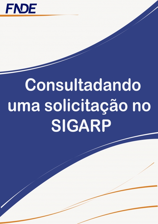 Consultando uma solicitação no SIGARP