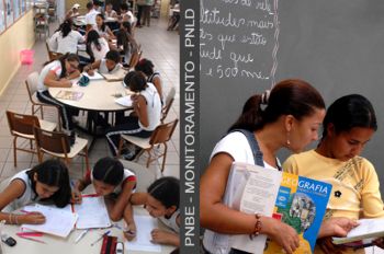 Equipe dos programas do livro visita escolas em Curitiba